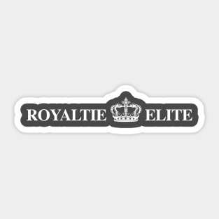 Royaltie White Print Sticker